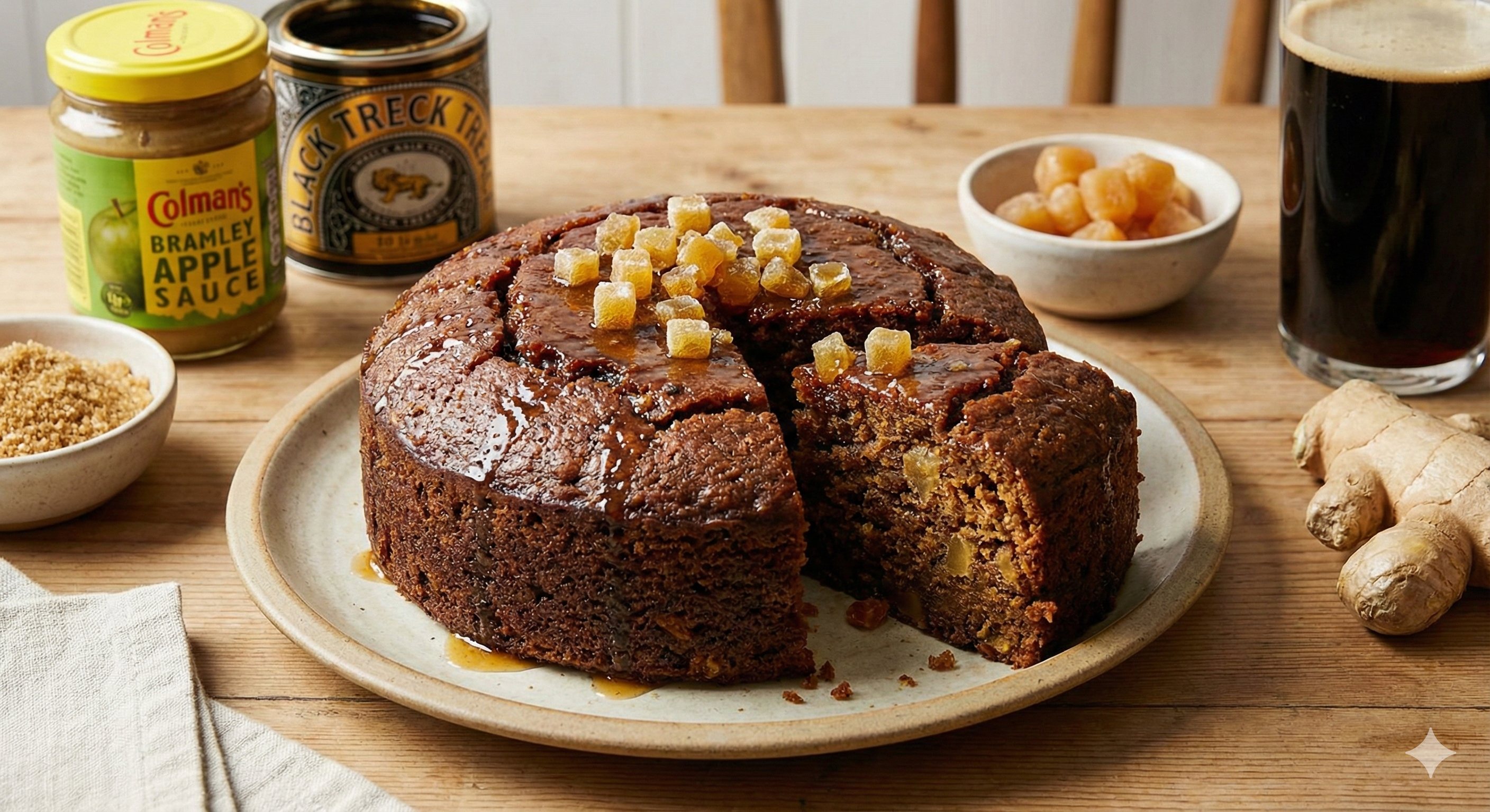 Golden Ginger Polenta Cake